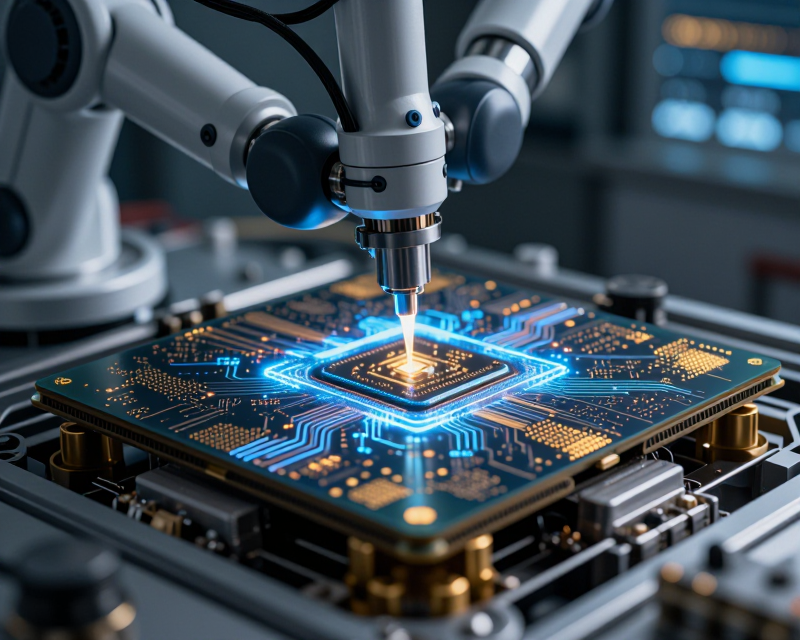 Futuristic AI Semiconductor Technology