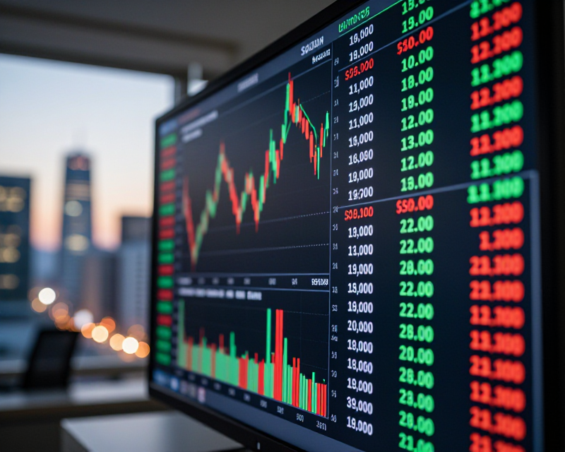 Financial Market Exchange Rate Display