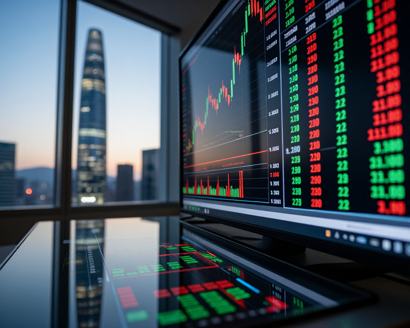Seoul Financial Market Glow