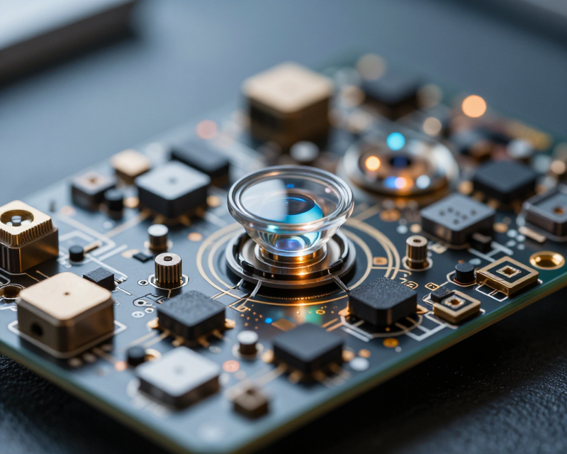 High-tech camera module macro shot