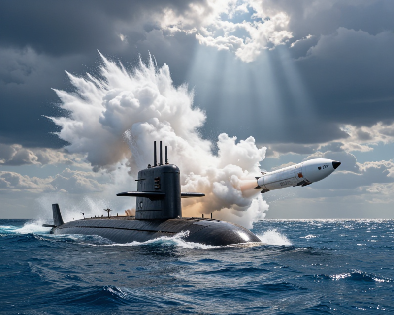 Submarine Missile Launch
