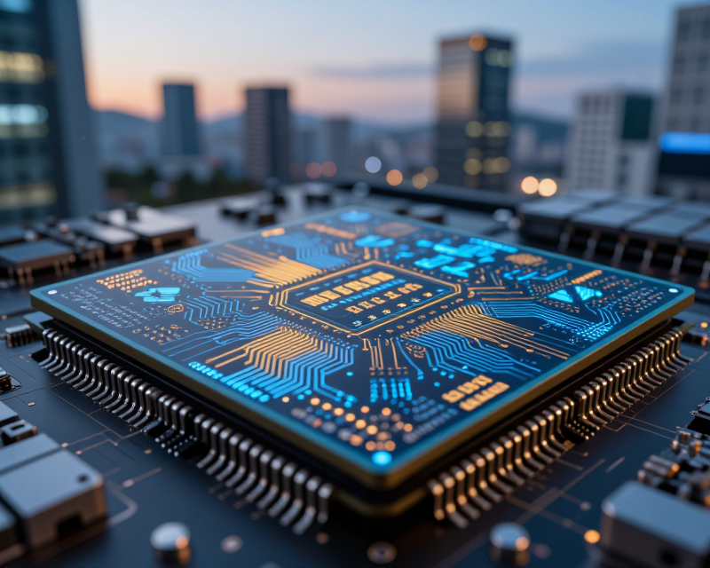 Semiconductor Economic Growth Symbolism