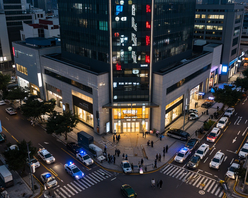 Incheon Urban Night Scene