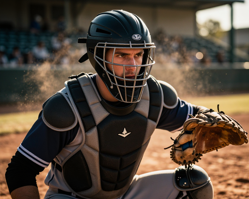 Cinematic Baseball Catcher Focus