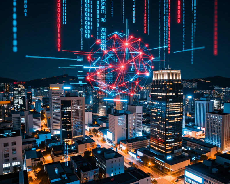 AI Cyberattack Concept
