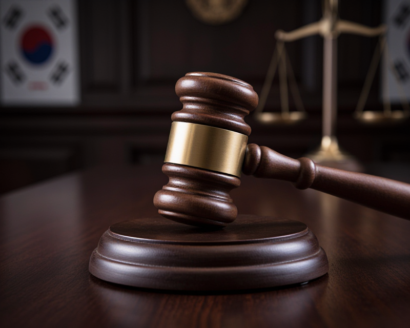 Judicial Gavel in Korean Court