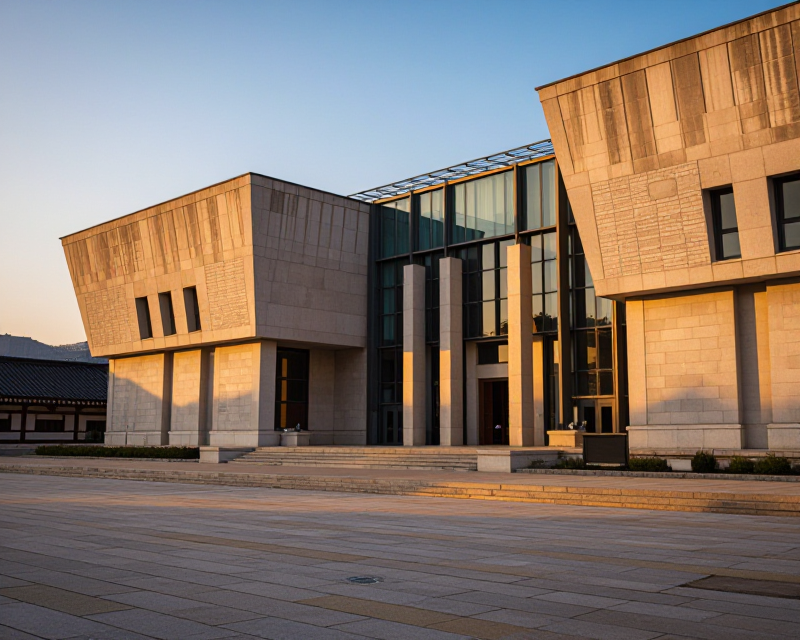 Cinematic View of National Museum of Korea