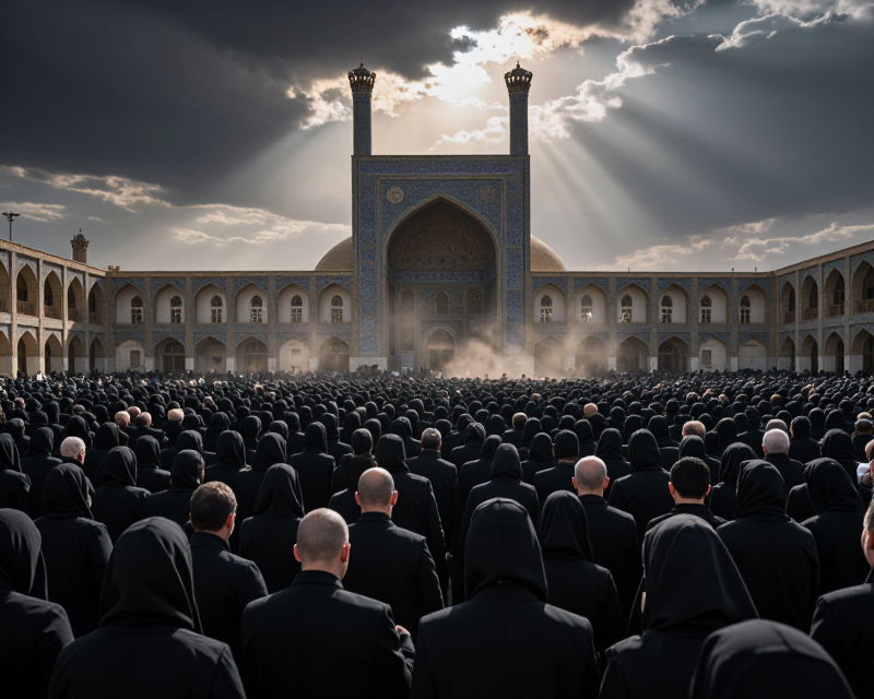 Massive Mourning Crowd in Tehran